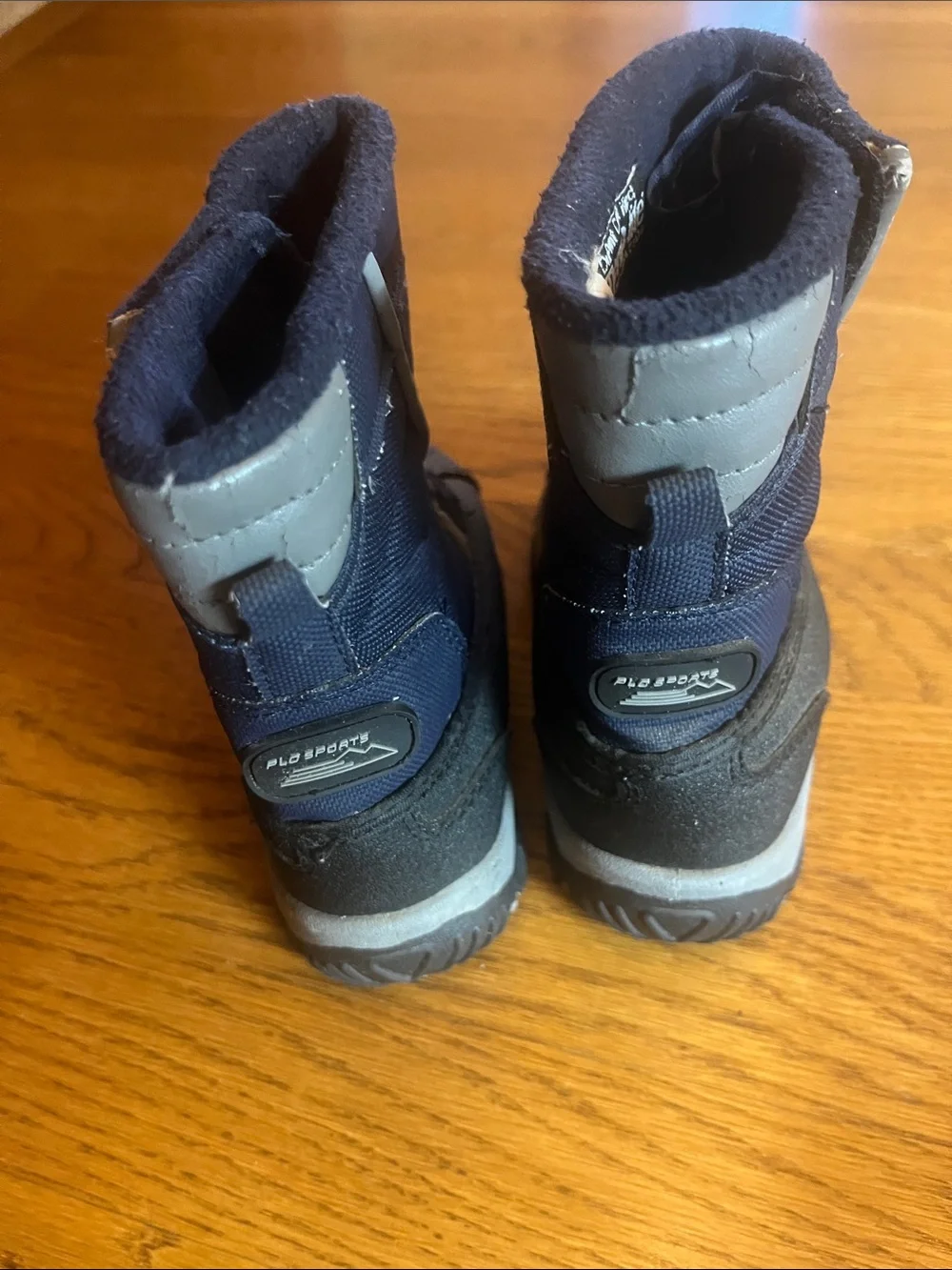 The Children's Place Navy & Gray Kids Snow Boots